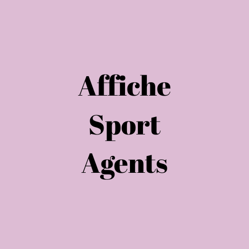 Affiche sport des agents